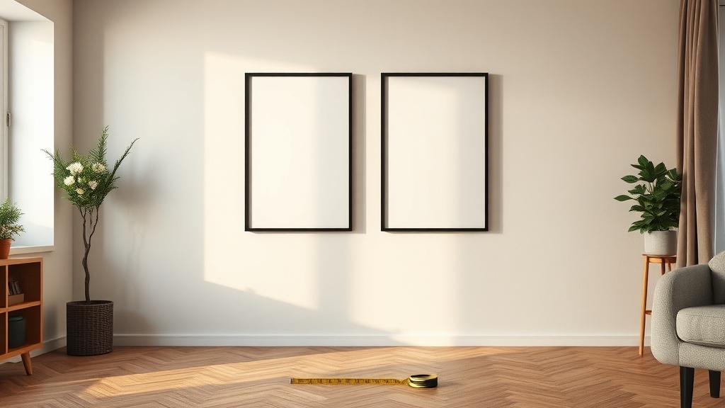 Bilderwand im Wohnzimmer hängen: Raster, Rahmen und Abstände Schritt für Schritt