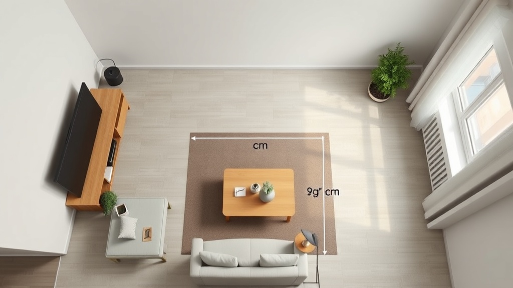 Wohnzimmer möblieren mit Grundriss: Laufwege, Sofaabstände und Sitzabstand zum Fernseher planen